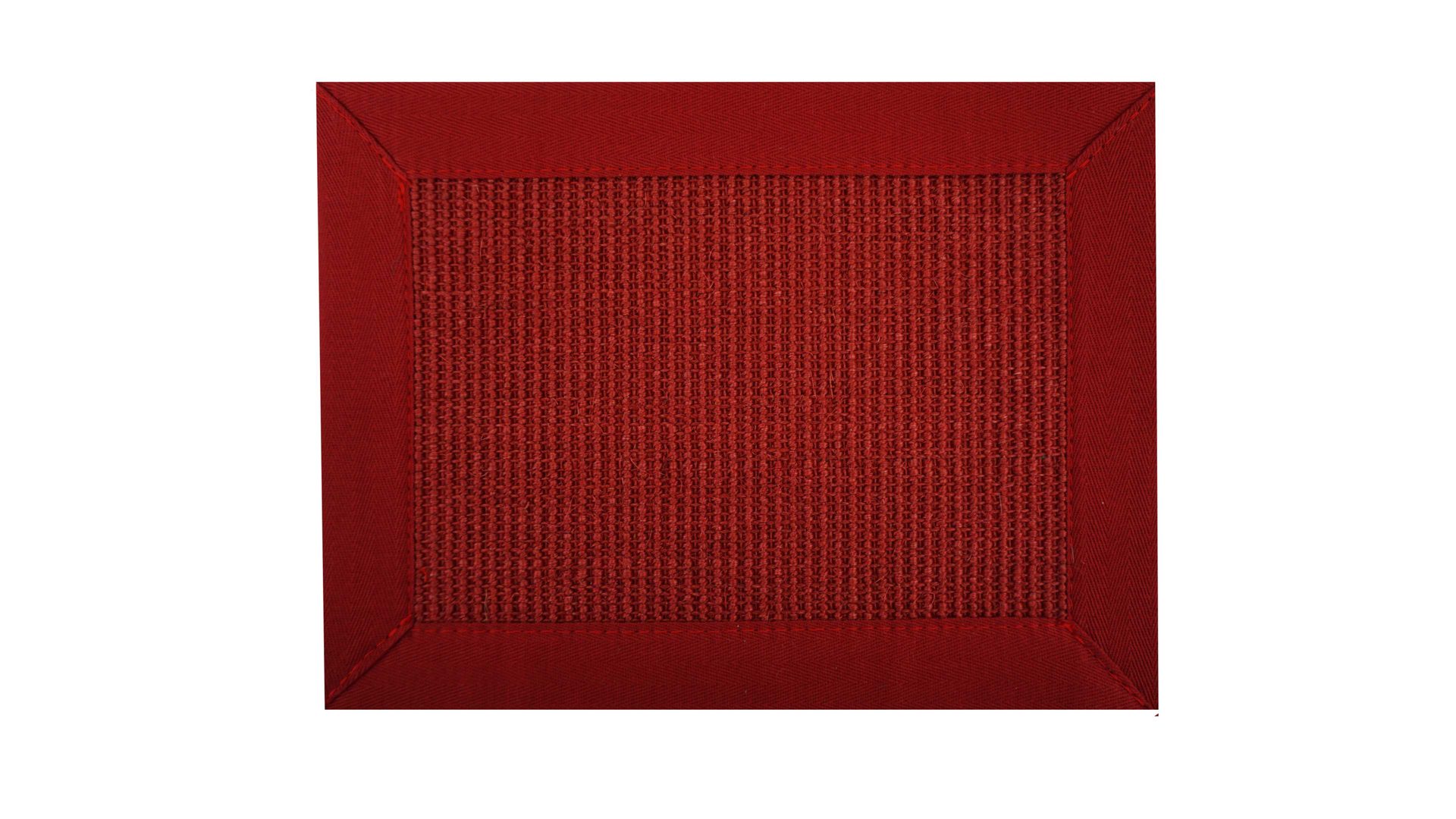 Webteppich Golze | astra aus Naturfaser in Dunkelrot ARMADA Teppich Cancun rubinroter Sisal - ca. 140 x 200 cm