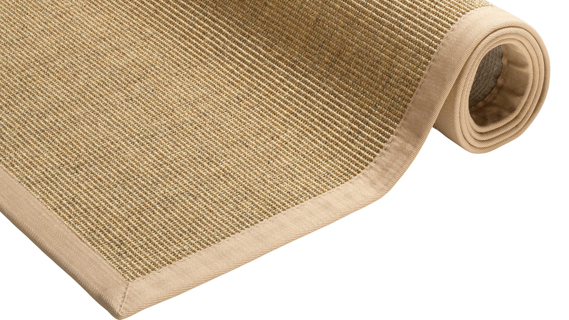 Webteppich Golze | astra aus Naturfaser in Hellbraun ARMADA Teppich Cancun cognacfarbener Sisal - ca. 165 x 235 cm