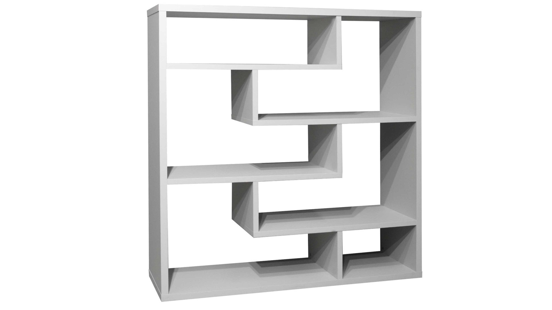 Raumteiler Mäusbacher i.i. aus Holz in Hellgrau Raumteiler Tetrix kreidegrauer Mattlack - ca. 130 x 134 cm