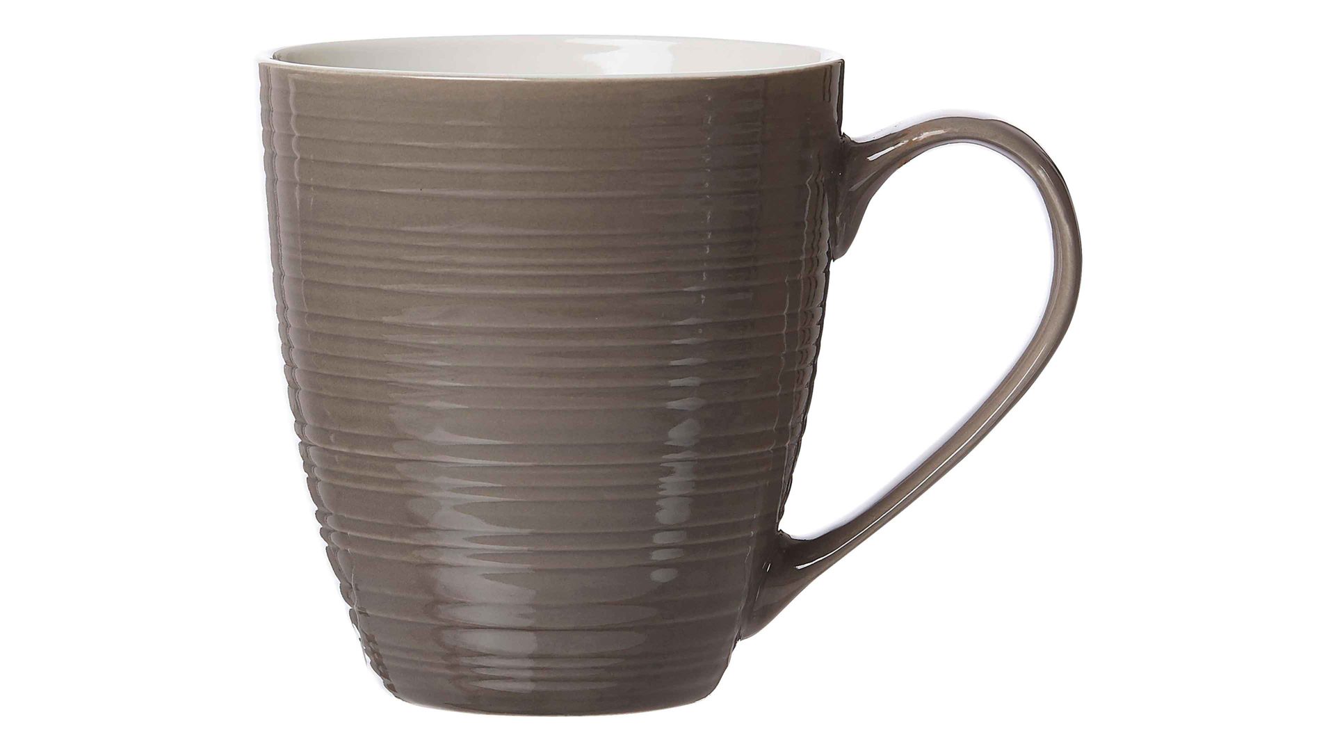 Kaffeebecher Ritzenhoff & breker aus Porzellan in Braun Jumbobecher Suomi taupefarbenes Porzellan – ca. 520 ml