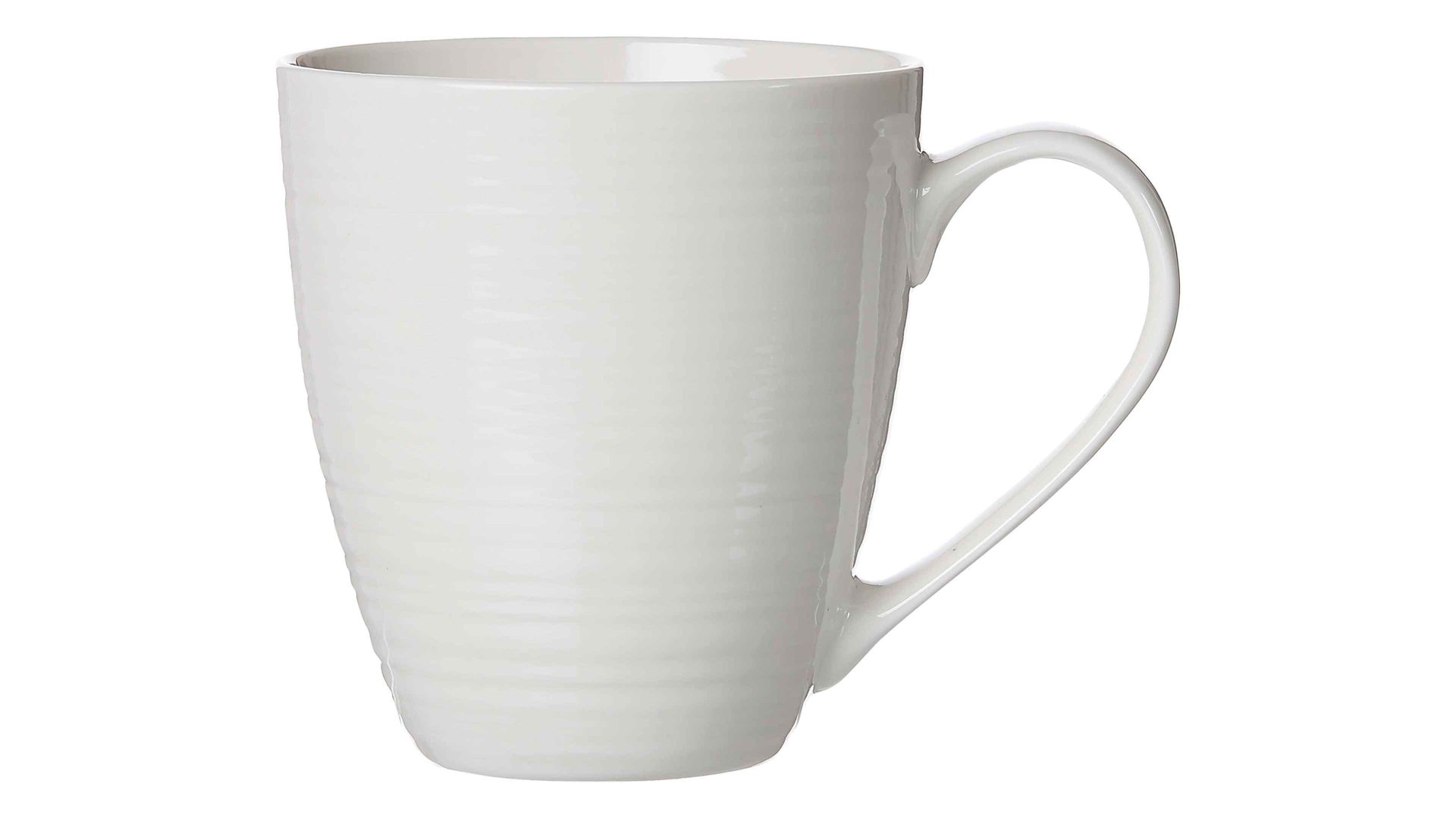 Kaffeebecher Ritzenhoff & breker aus Porzellan in Weiß Jumbobecher Suomi cremeweißes Porzellan – ca. 520 ml