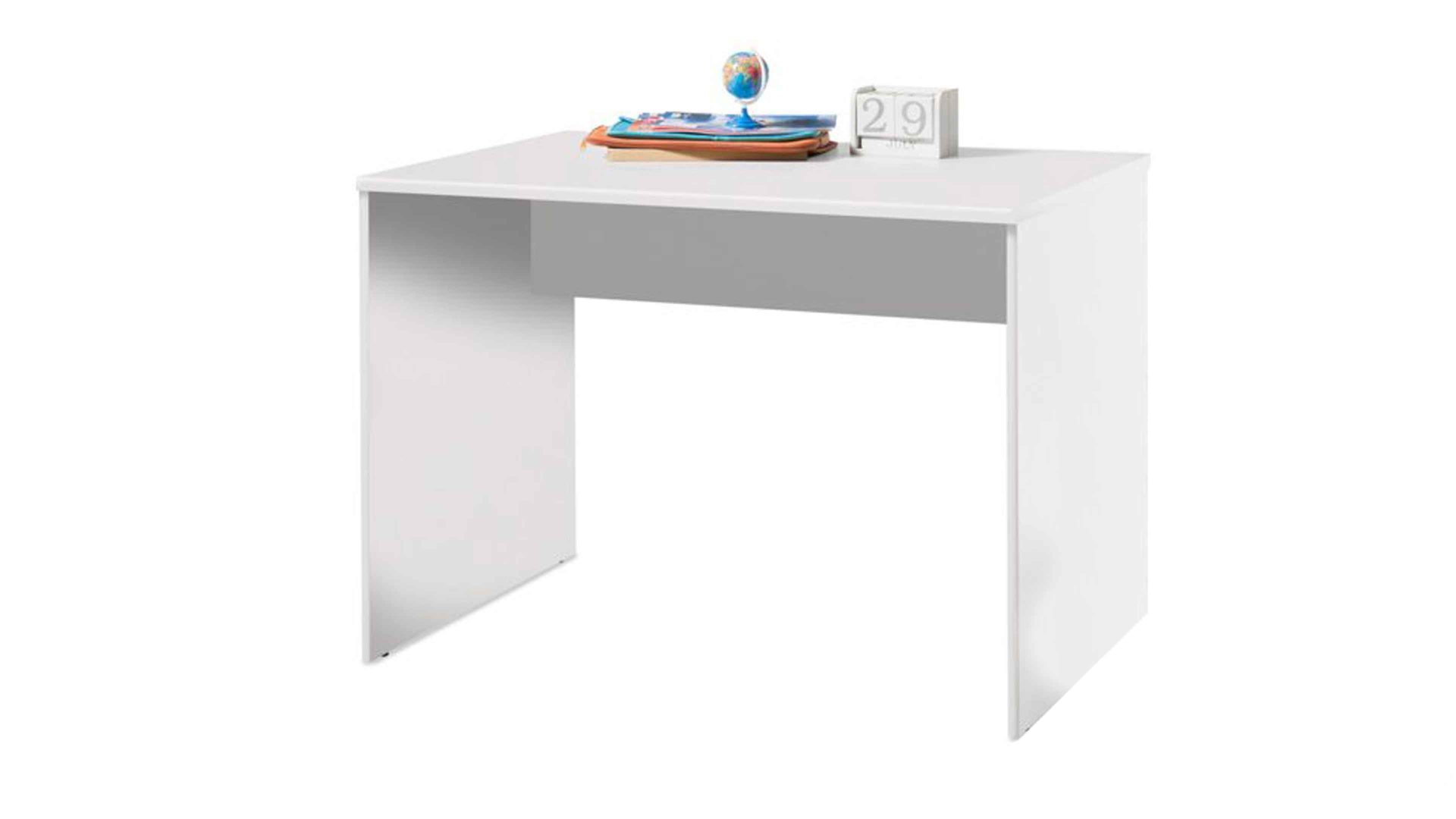 Schreibtisch Bega-consult aus Holz in Weiß Schreibtisch weiße Kunststoffoberflächen – ca. 106 x 75 cm