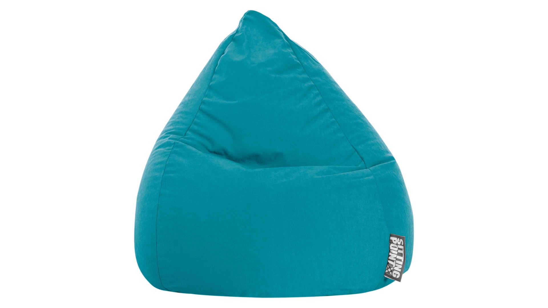 Standard-Sitzsack Magma sitting point aus Kunstfaser in Hellblau SITTING POINT beanbag easy XL als Sitzmöbel smaragdfarbene Mikrofaser - ca. 220 Liter