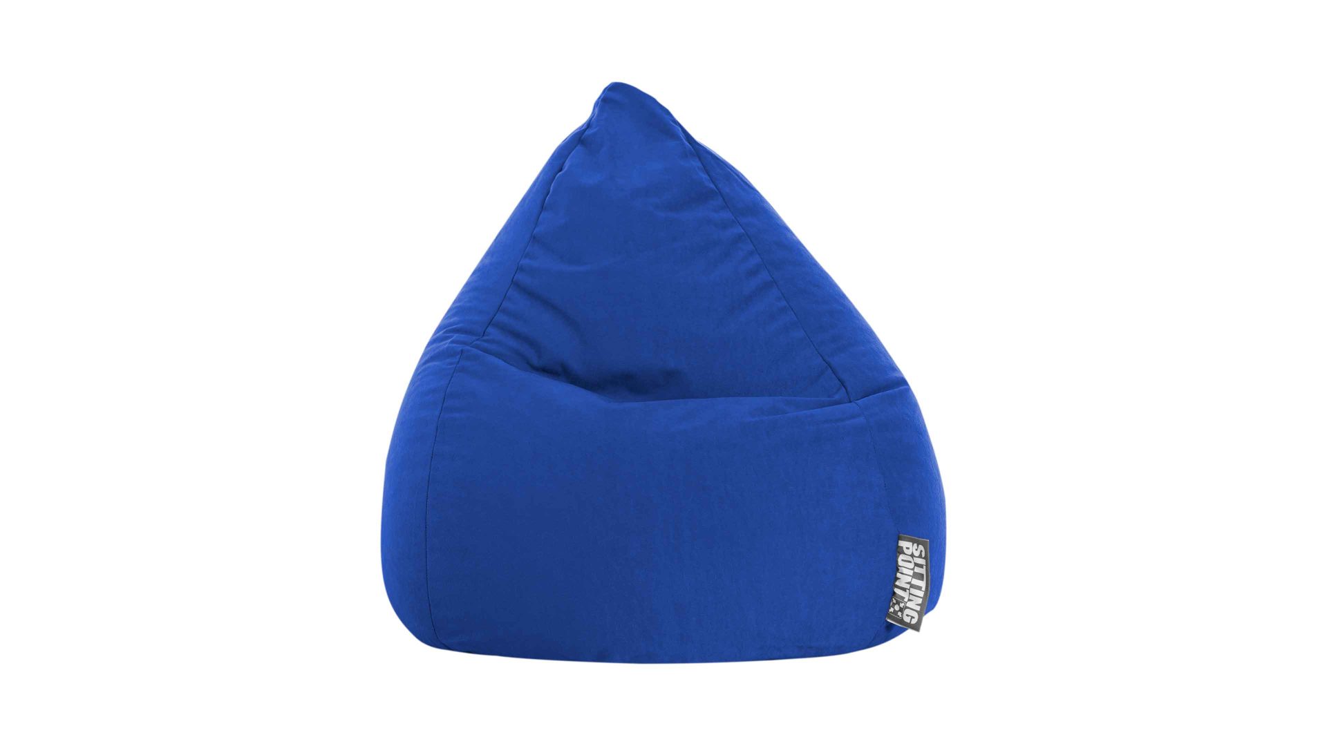 Standard-Sitzsack Magma sitting point aus Kunstfaser in Dunkelblau SITTING POINT beanbag easy L - Sitzmöbel dunkelblaue Mikrofaser - ca. 120 Liter