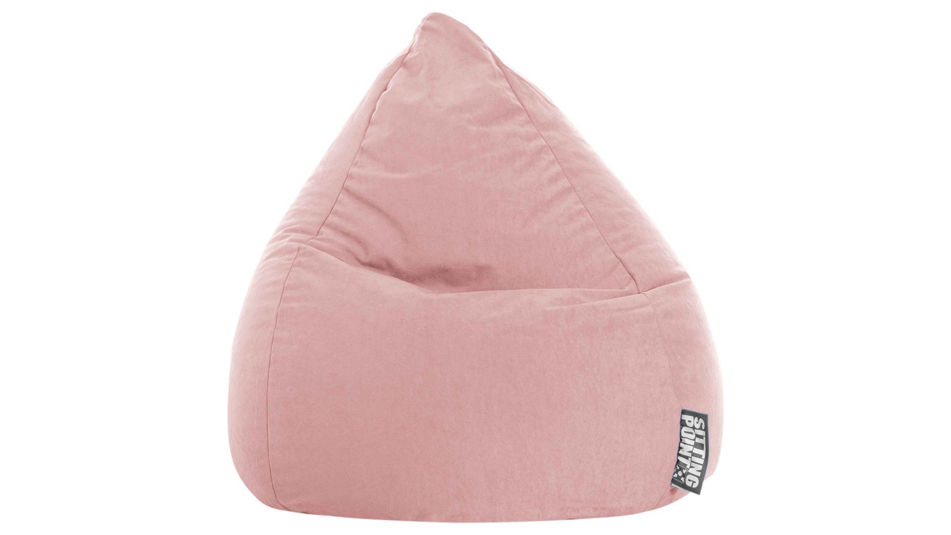 Standard-Sitzsack Magma sitting point aus Kunstfaser in Rosa SITTING POINT beanbag easy XL als Sitzmöbel altrosa Mikrofaser - ca. 220 Liter