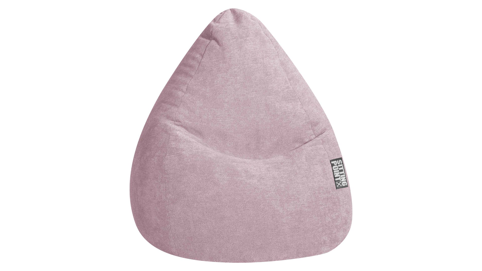 Sitzsack Magma sitting point aus Kunstfaser in Rosa SITTING POINT beanbag alfa XXL - lässiger Sitzsack altrosé Velours 067 – ca. 300 Liter