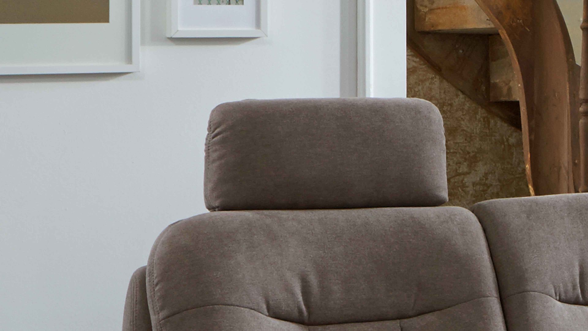 Kopfstütze modulmaster aus Stoff in Braun Modulmaster MM-PP1013 - Kopfstütze KS mandelfarbene Mikrofaser - ca. 48 x 22 cm