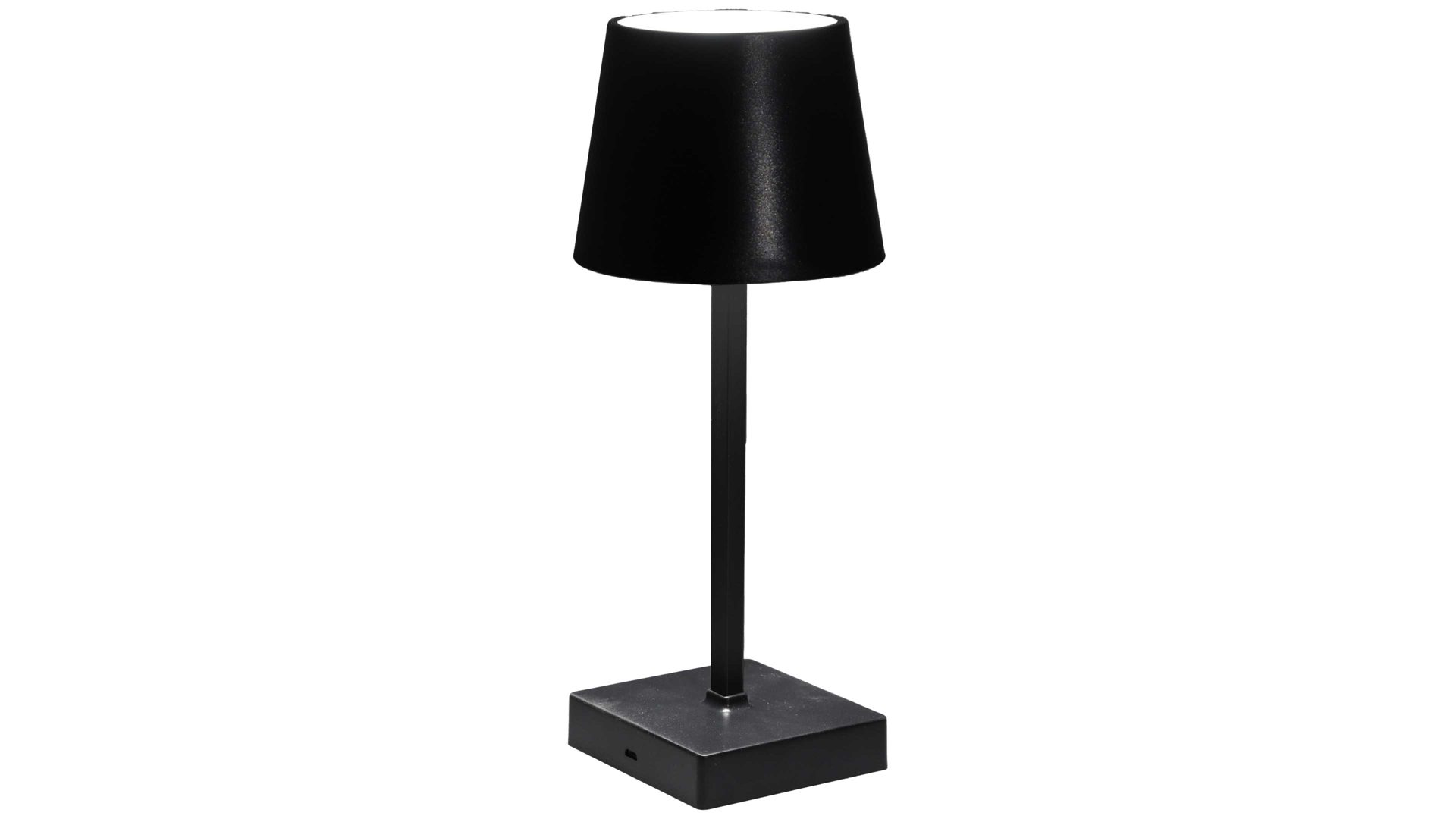 Tischleuchte Cepewa aus Kunststoff in Schwarz LED Tischleuchte schwarzer Kunststoff - Höhe ca. 26 cm