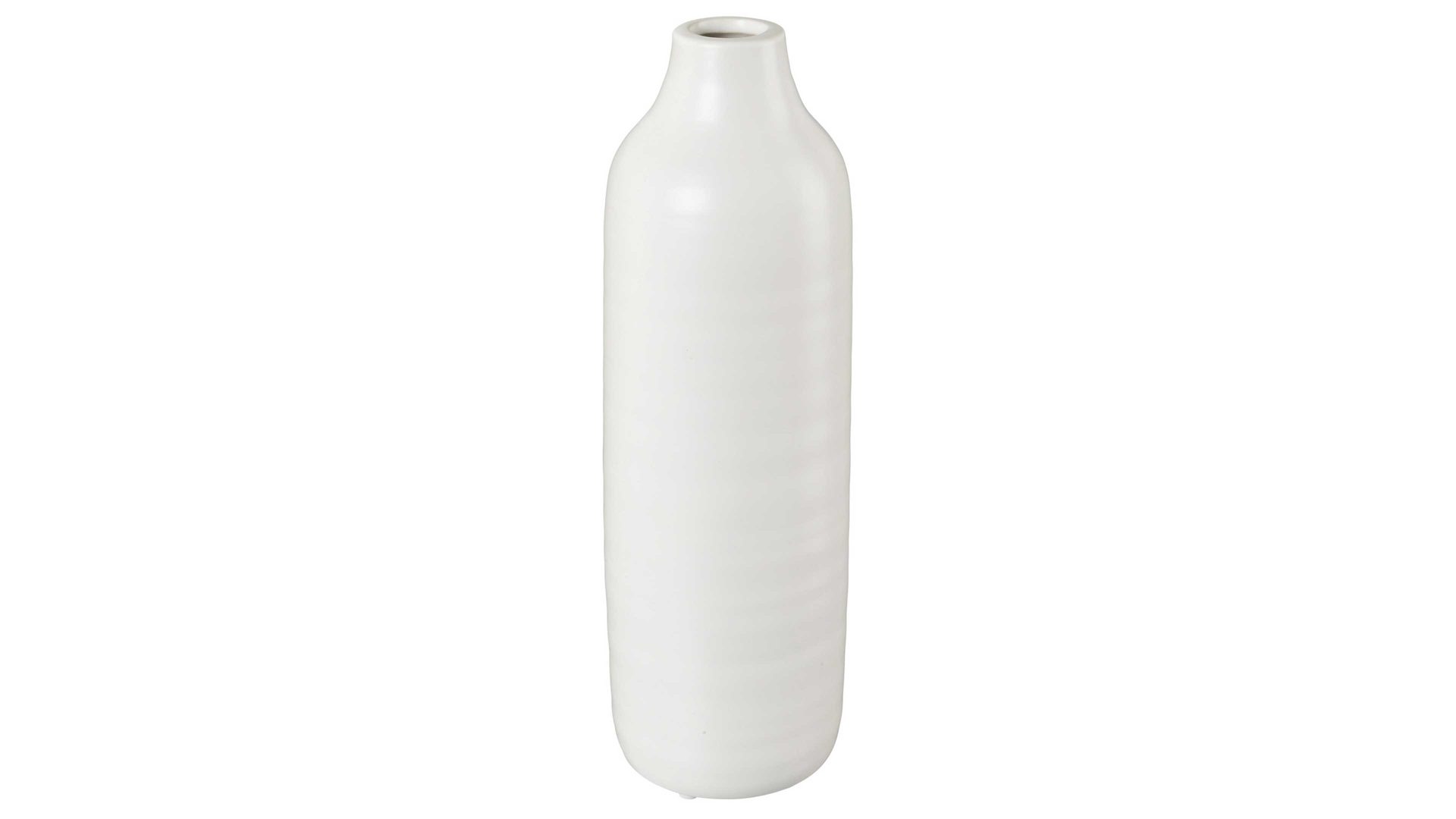 Vase Gasper aus Keramik in Weiß Vase Winola weiße Keramik - Höhe ca. 24 cm