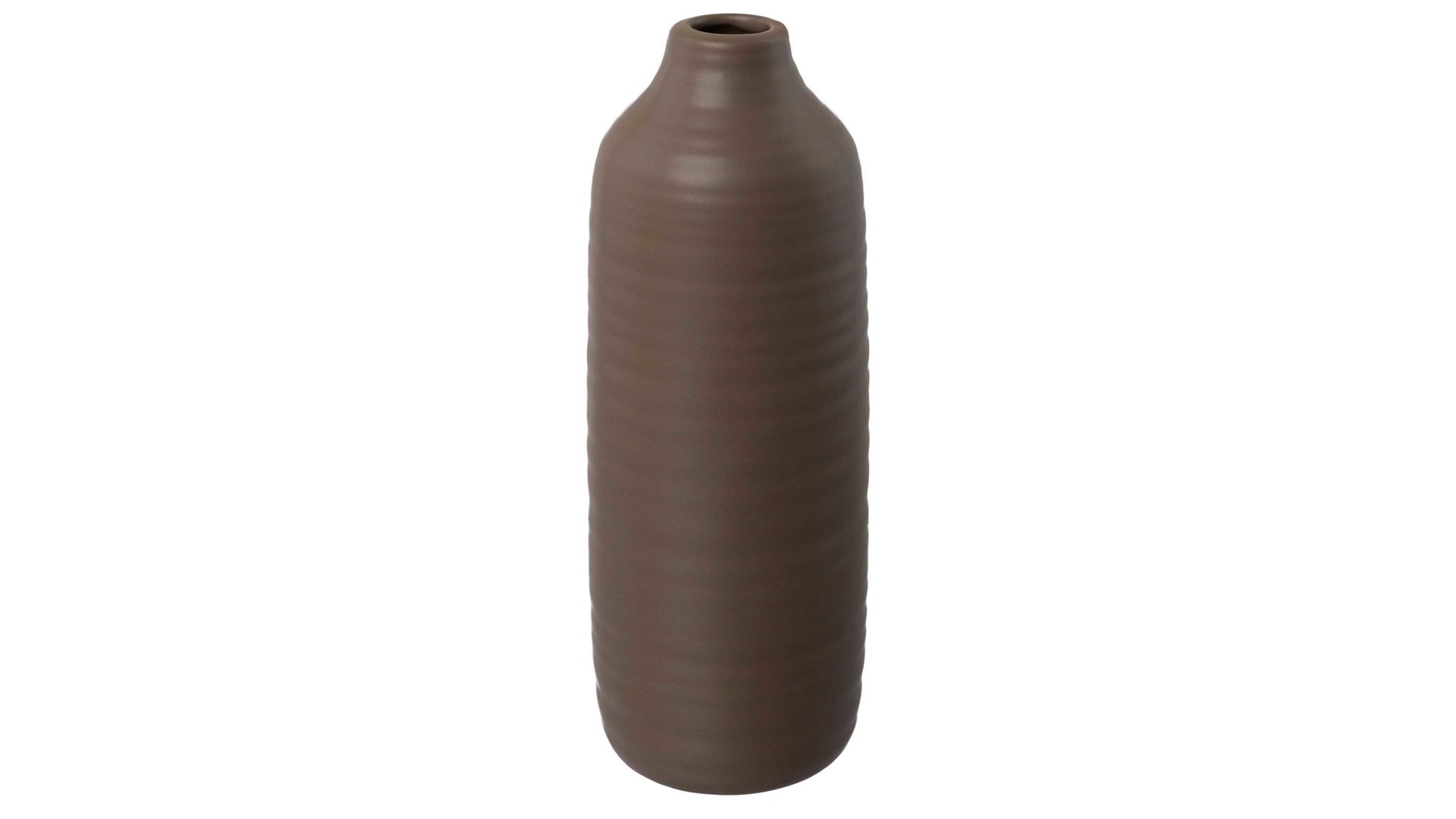 Vase Gasper aus Keramik in Dunkelbraun Vase Winola kaffeefarbene Keramik - Höhe ca. 24 cm
