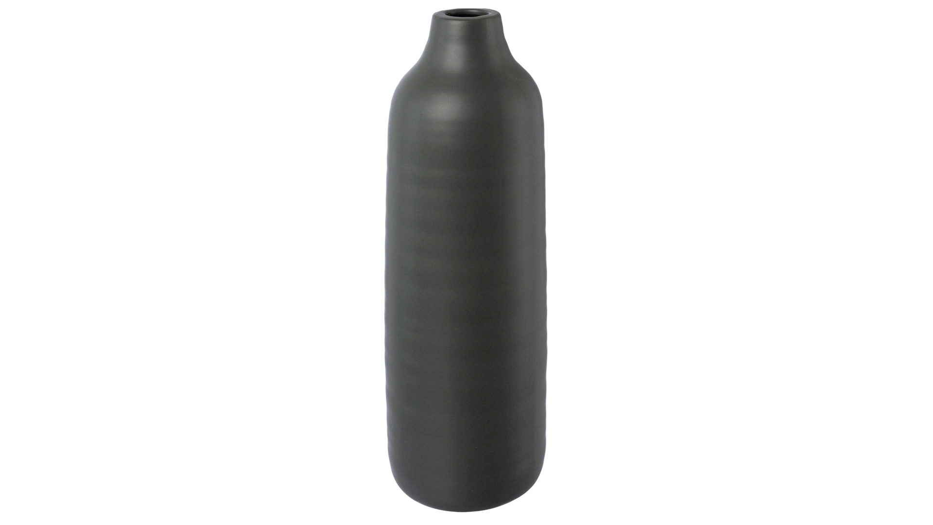 Vase Gasper aus Keramik in Schwarz Vase Winola silber-schwarze Keramik - Höhe ca. 30 cm
