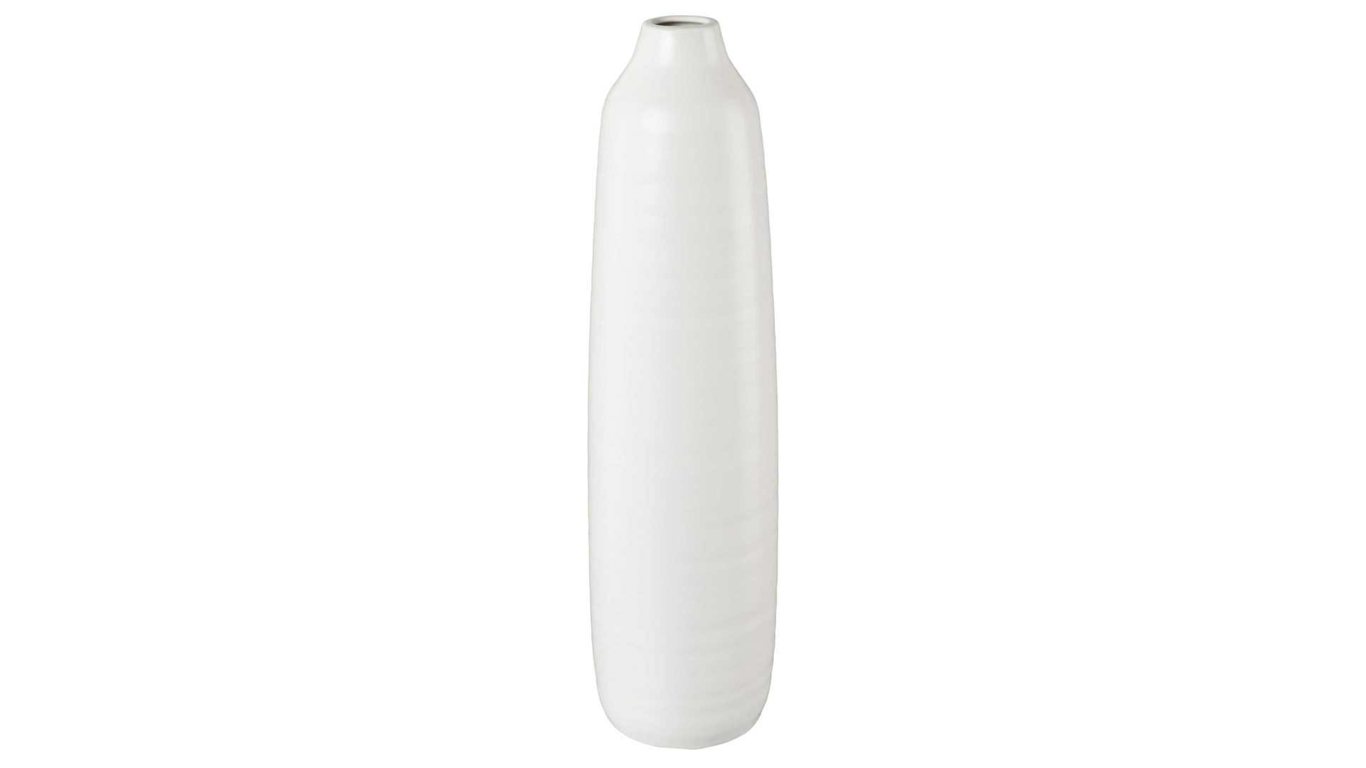 Vase Gasper aus Keramik in Weiß Vase Winola weiße Keramik - Höhe ca. 40 cm