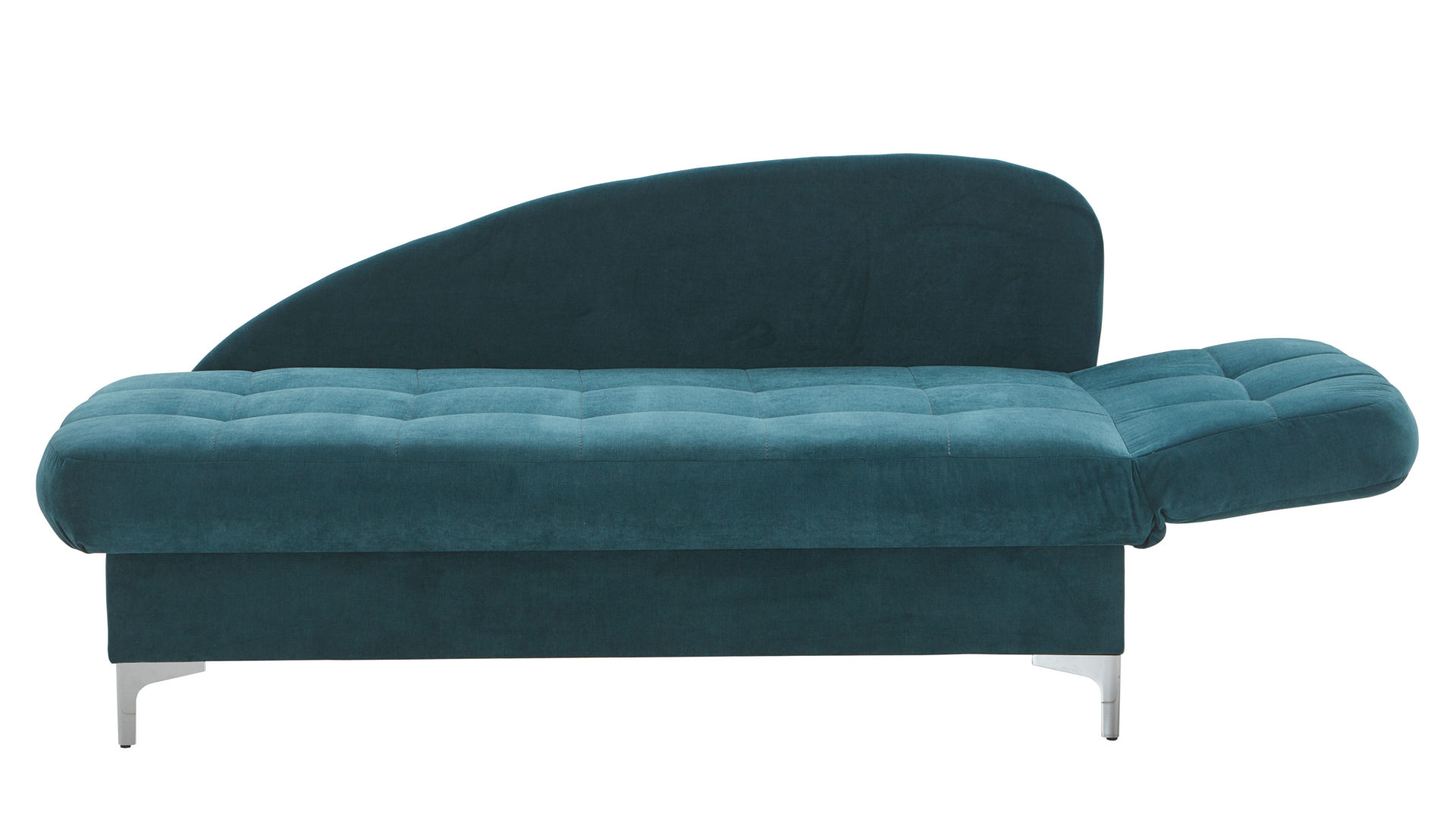 Schlafsofa Nehl aus Stoff in Blau Schlafsofa Greta smaragdfarbener Bezug Austin - Liegefläche ca. 80 x 200 cm