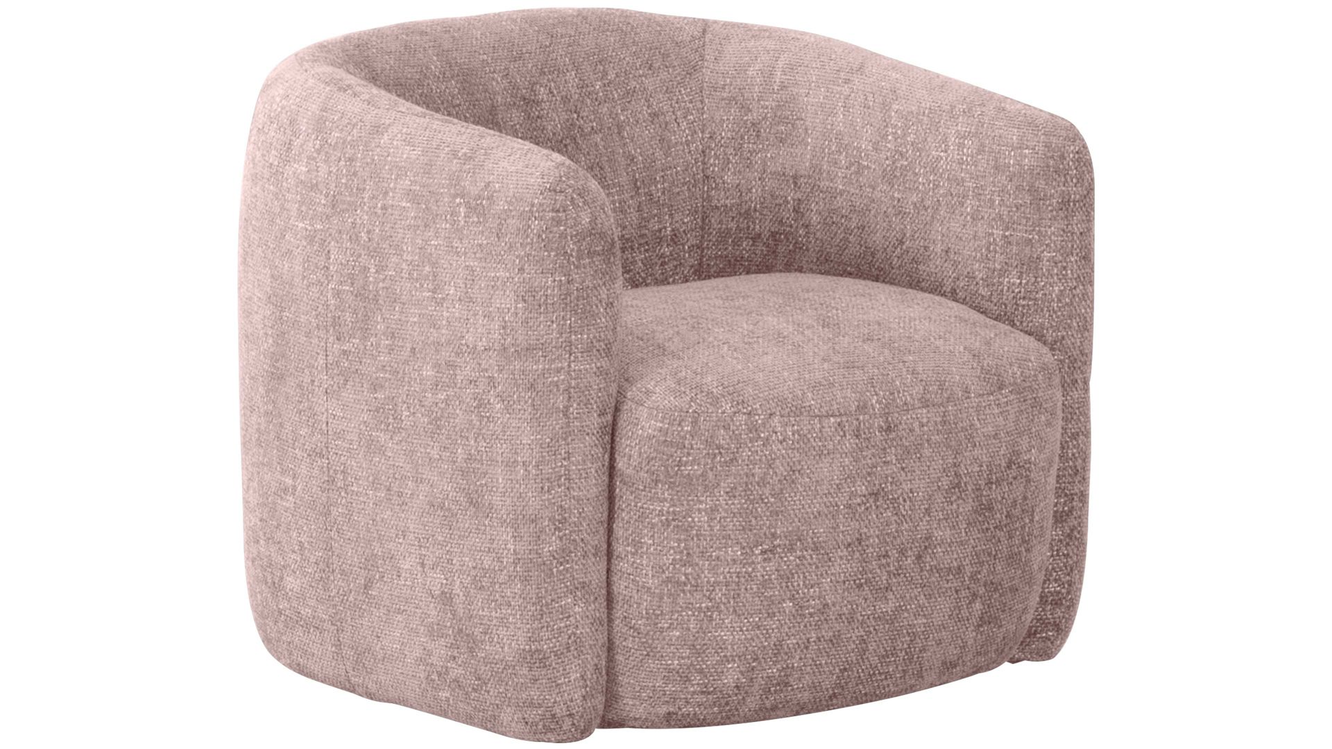 Drehsessel Matex aus Stoff in Rosa Drehsessel Alken rosa Chenille 674