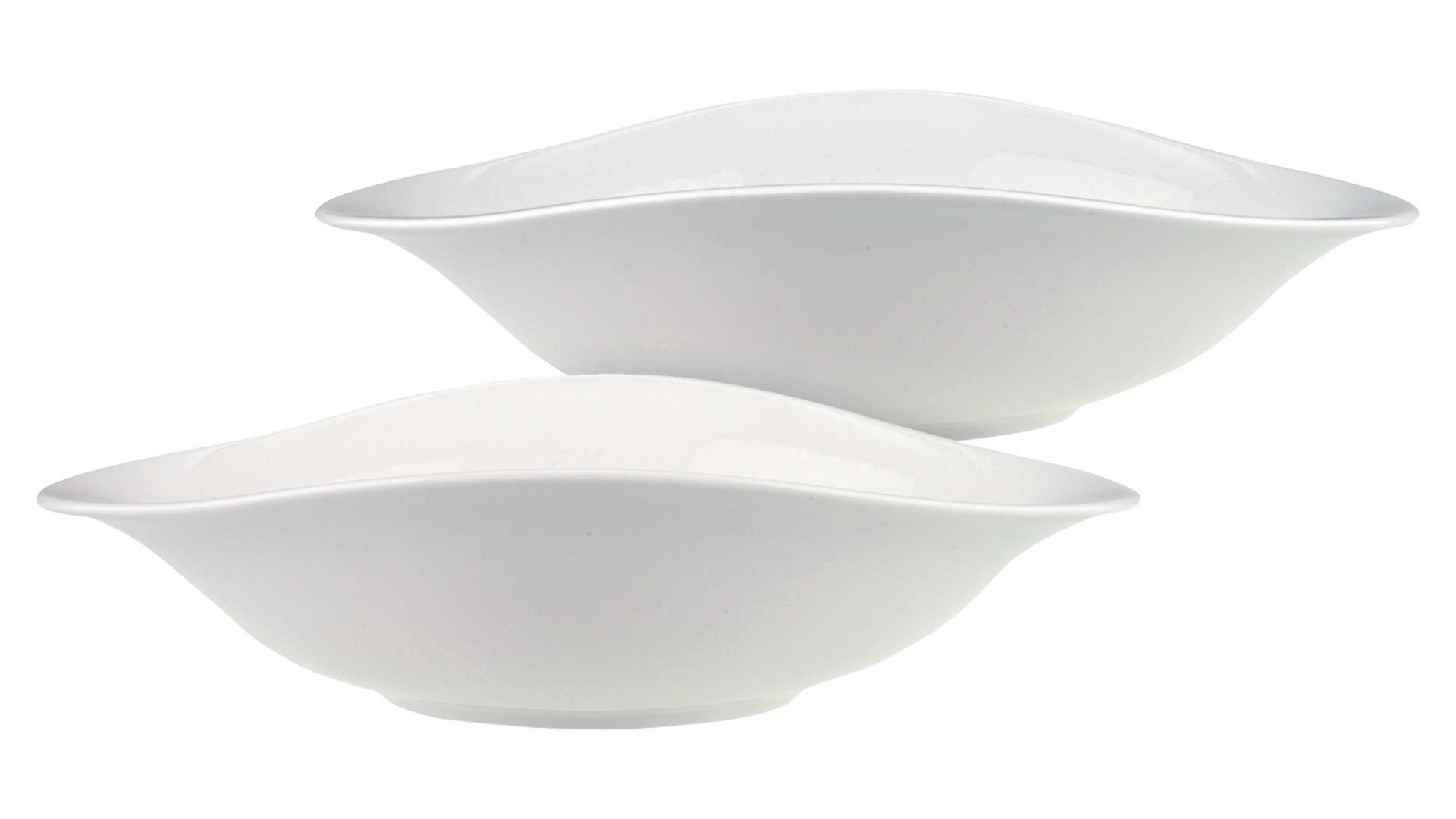 Teller Villeroy & boch aus Keramik in Weiß Villeroy & Boch Vapiano Pasta-Set weißes Premium-Porzellan - zweiteilig