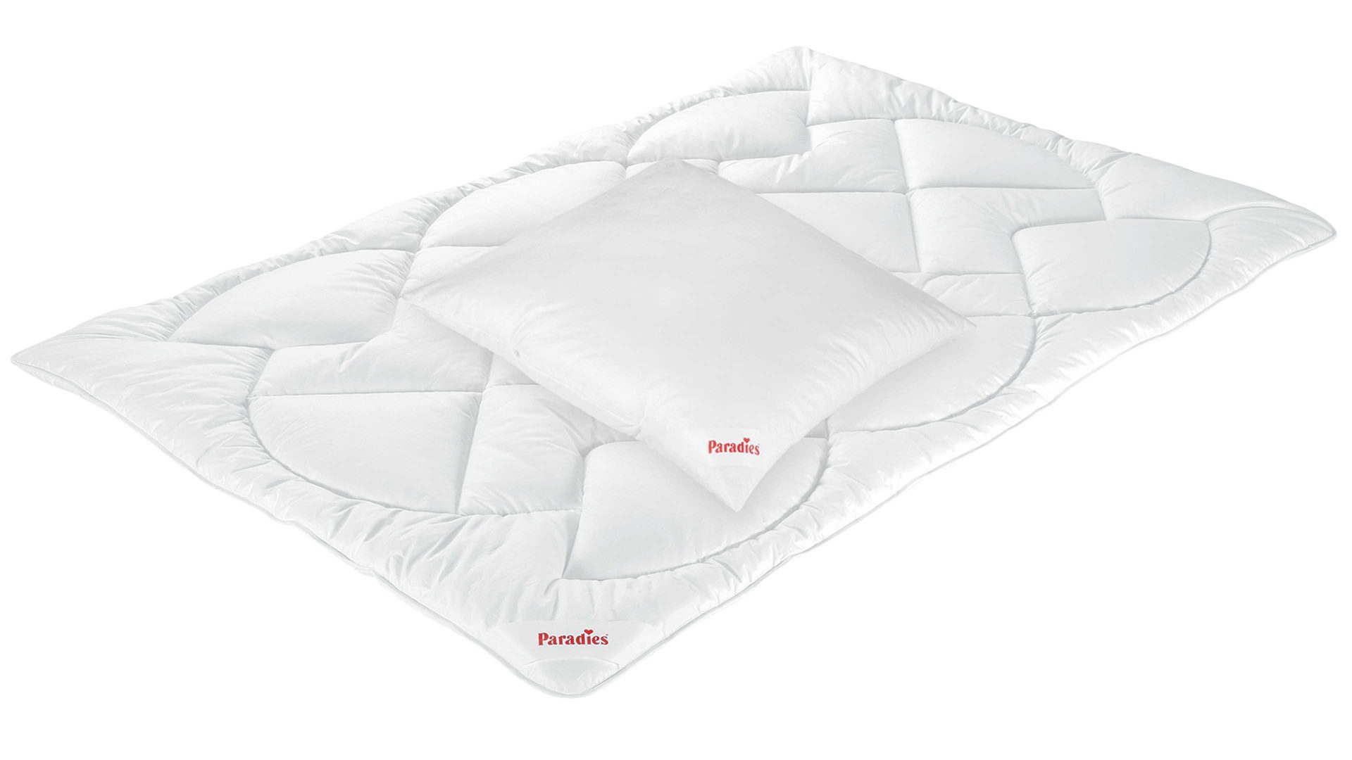 Faserdecke Paradies® aus Stoff in Weiß Paradies® Betten-Set Bio zweiteilig - ca. 135 x 200 cm