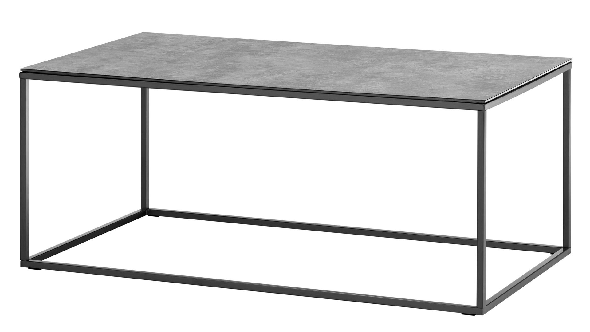 Couchtisch A better place furniture aus Glas in Grau Fargo Couchtisch Grau & Schwarz - ca. 110 x 60 cm