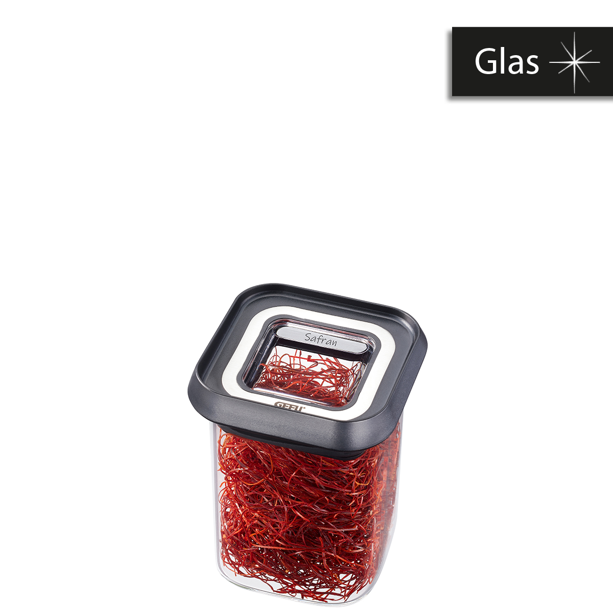 Küchenhelfer Gefu aus Glas Kunststoff in Transparent Schwarz GEFU Vorratsdose mini, 180 ml Borosilikatglas