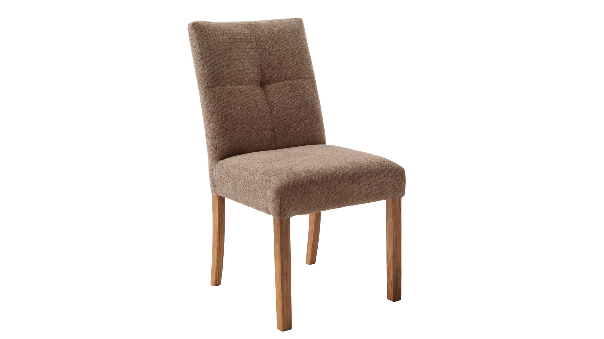 Schwingstuhl Mca direkt aus Stoff in Braun Polsterstuhl-Serie Tenna - Polsterstuhl orangbrauner Bezug Degas 2511 & Wildeiche