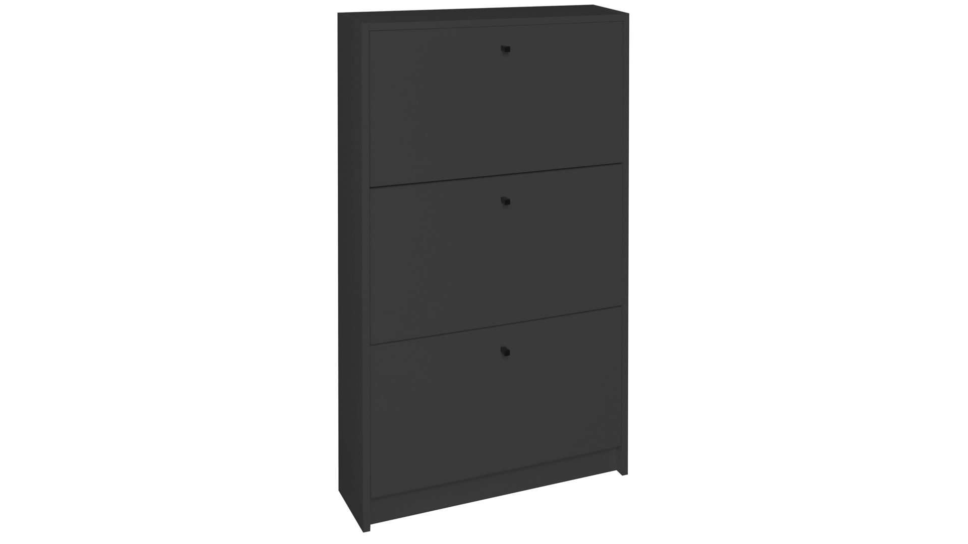 Schuhschrank Mäusbacher aus Holz in Anthrazit Schuhkipper Flap Anthrazit - drei Klappen, ca. 60 x 104 cm