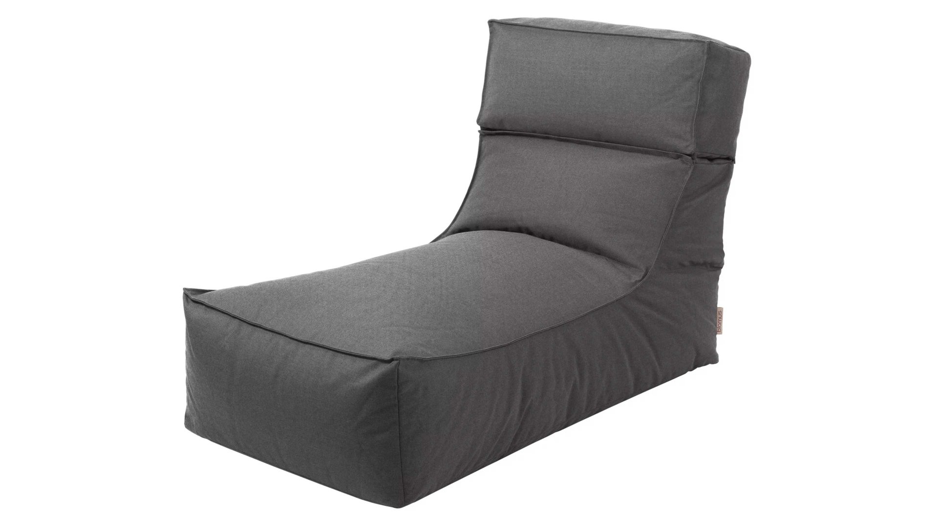 Sitzsack-Sessel Blomus aus Kunstfaser in Schwarz blomus Outdoor Lounge-Sitzsack Stay kohlefarbene Kunstfaser – Länge ca. 120 cm
