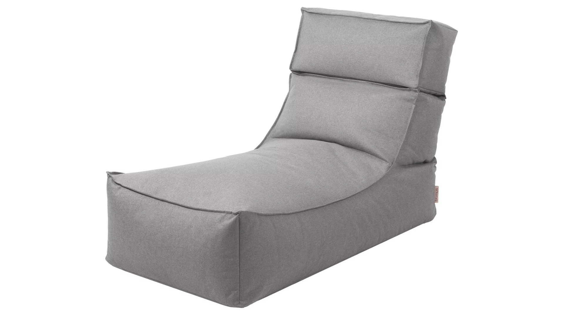 Sitzsack-Sessel Blomus aus Kunstfaser in Grau blomus Outdoor Lounge-Sitzsack Stay steinfarbene Kunstfaser – Länge ca. 120 cm
