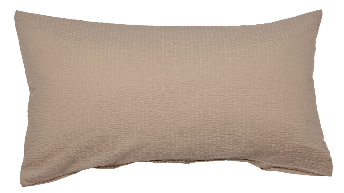 Kissenbezug /-hülle Janine® aus Naturfaser in Hellbraun Janine® Kissenbezug taupe – ca. 40 x 80 cm
