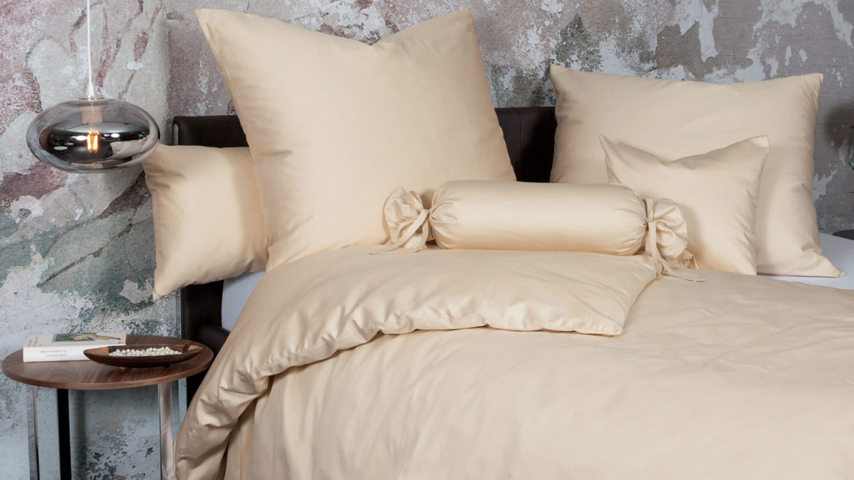 Bettwäsche-Set Janine® aus Naturfaser in Sand Janine® Bettwäsche-Set Sand - ca. 200 x 200 cm