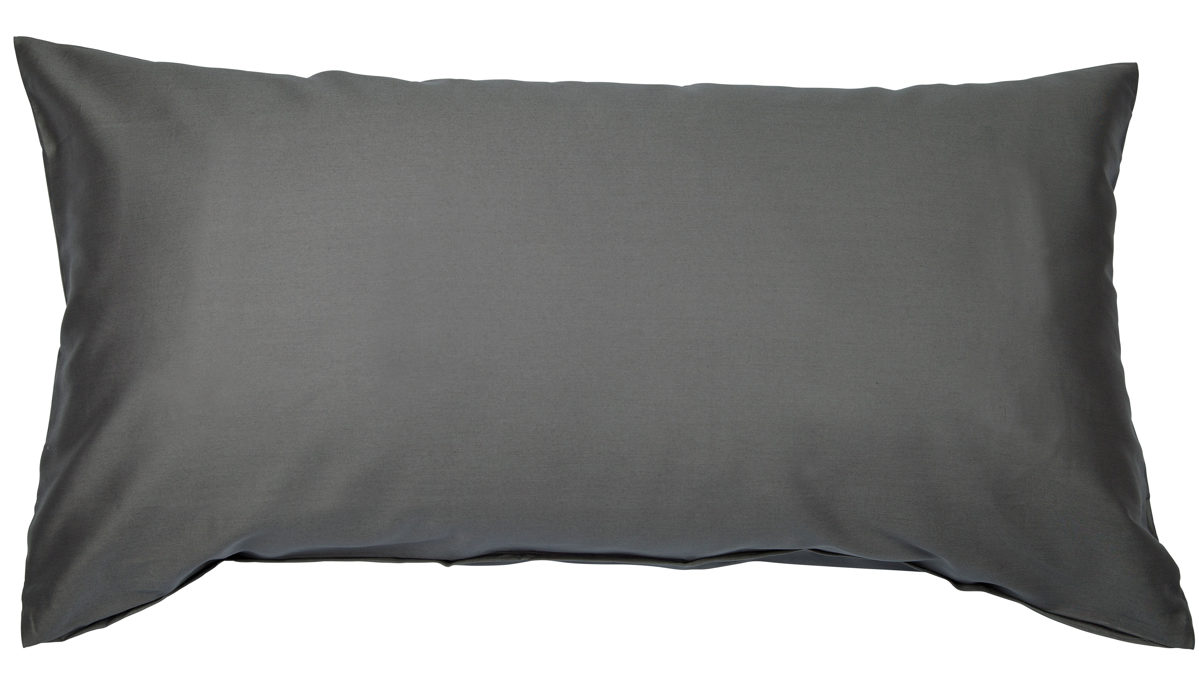 Kissenbezug /-hülle Janine® aus Naturfaser in Anthrazit Janine® Kissenbezug Anthrazit - ca. 40 x 80 cm