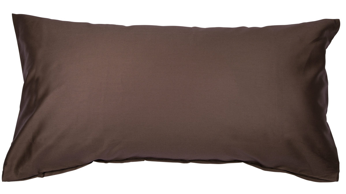 Kissenbezug /-hülle Janine® aus Naturfaser in Dunkelbraun Janine® Kissenbezug Schoko - ca. 40 x 80 cm