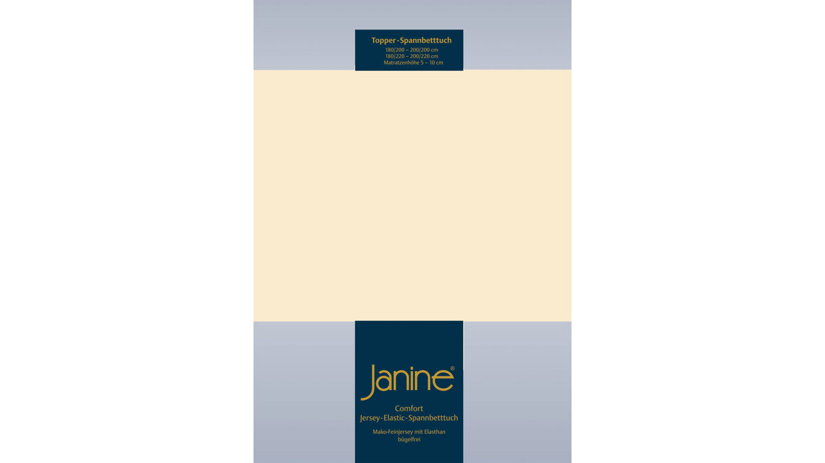 Spannbettlaken Janine® aus Stoff in Offwhite Janine® Spannbettlaken Leinen – ca. 100 x 200 cm