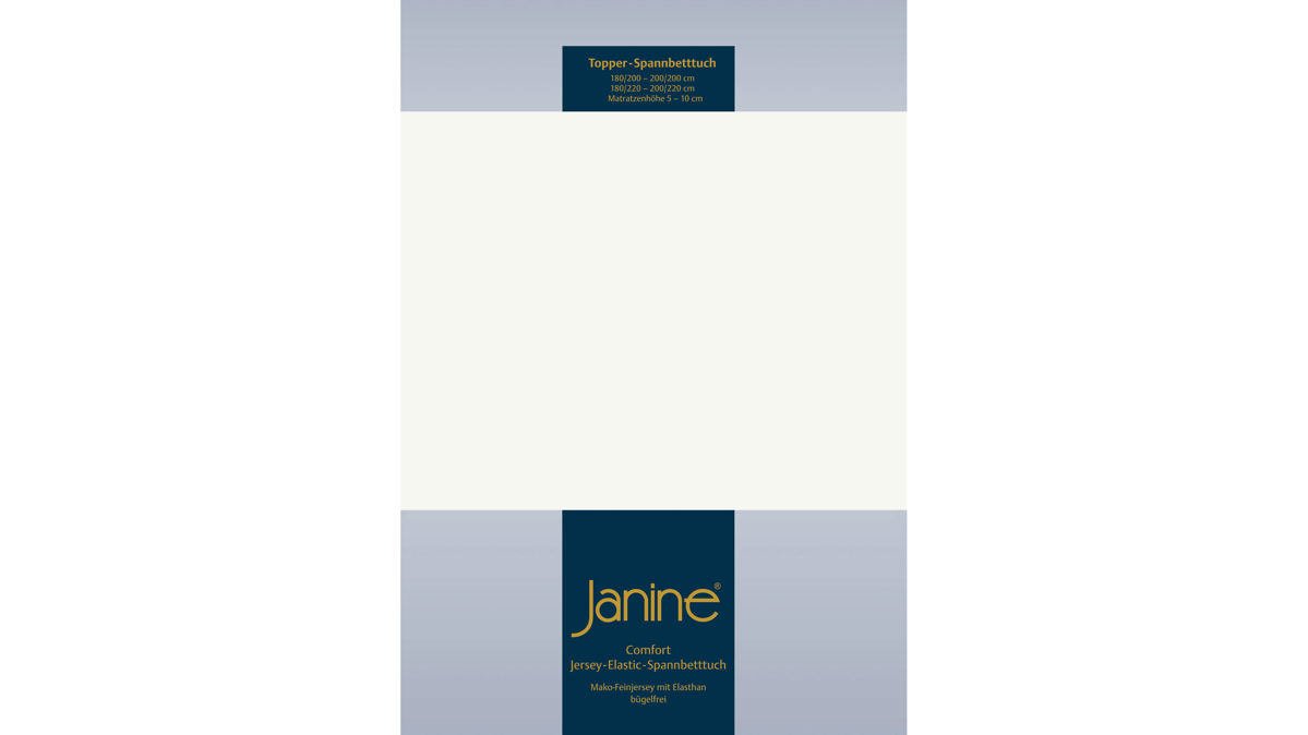 Spannbettlaken Janine® aus Stoff in Ecru Janine® Spannbettlaken Ecru - ca. 150 x 200 cm