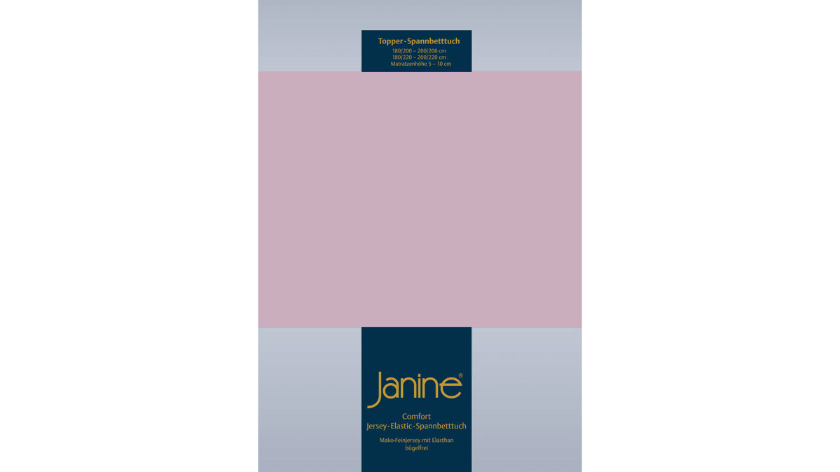 Spannbettlaken Janine® aus Stoff in Rosa Janine® Spannbettlaken Altrosé - ca. 150 x 200 cm