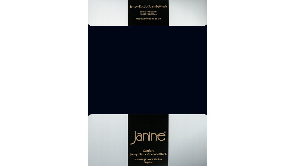 Spannbettlaken Janine® aus Stoff in Schwarz Janine® Spannbettlaken Schwarz - ca. 150 x 200 cm