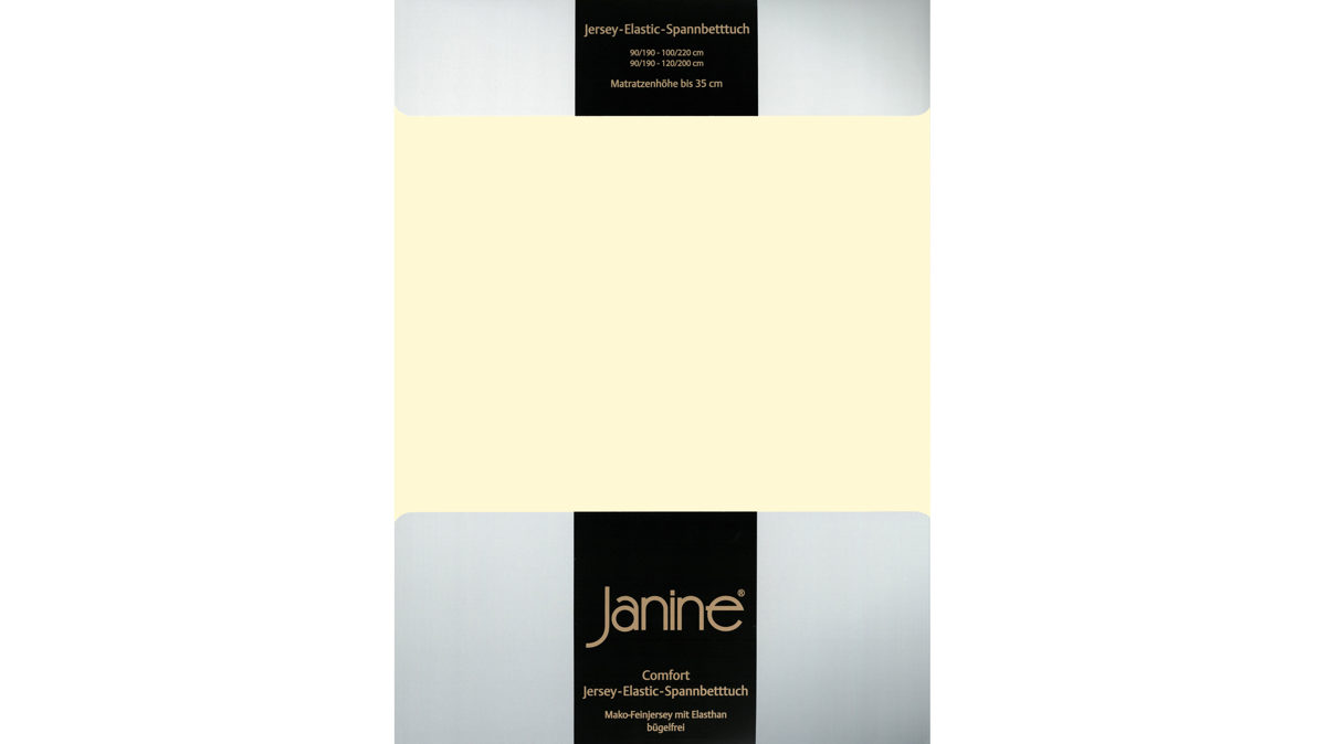 Spannbettlaken Janine® aus Stoff in Champagner Janine® Spannbettlaken Champagner - ca. 150 x 200 cm