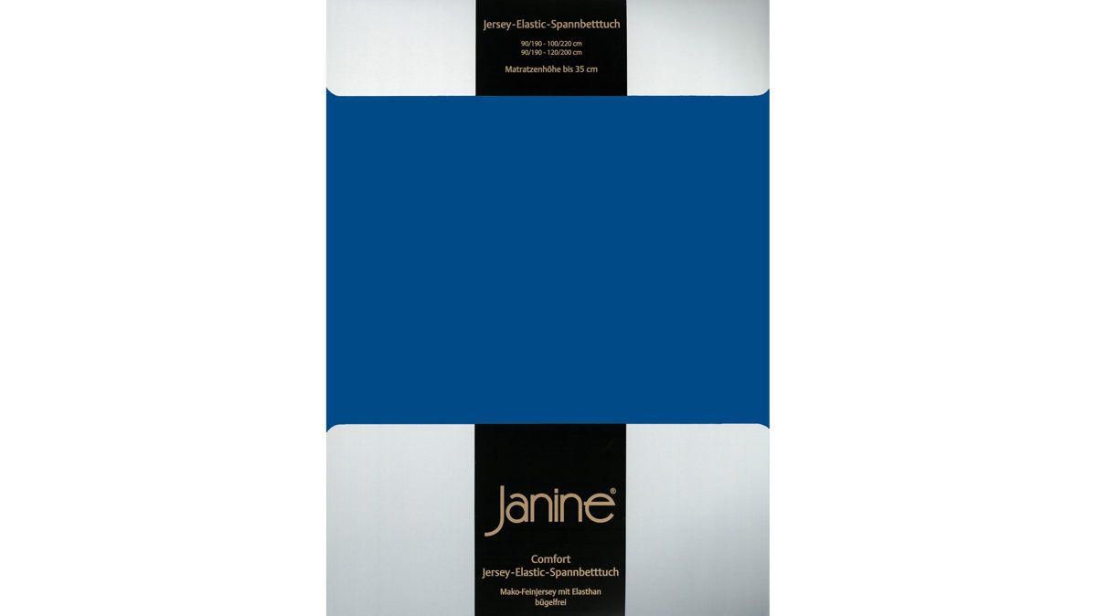 Spannbettlaken Janine® aus Stoff in Königsblau Janine® Spannbettlaken Royalblau - ca. 100 x 200 cm