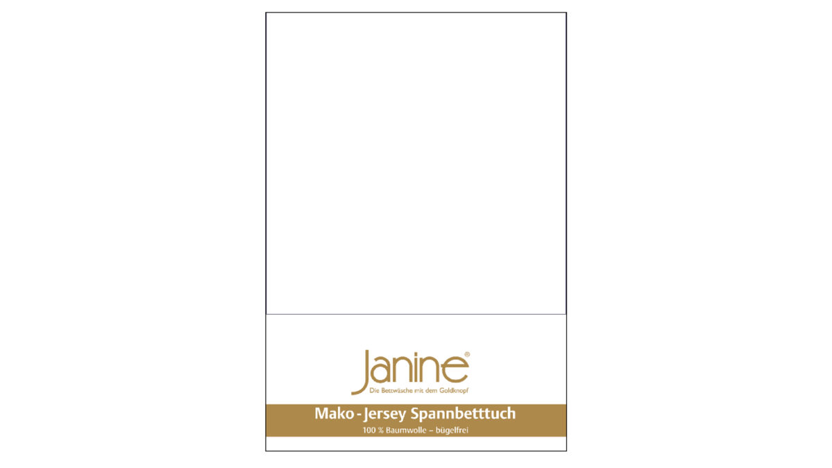 Spannbettlaken Janine® aus Stoff in Weiß Janine® Spannbettlaken Weiß - ca. 100 x 200 cm