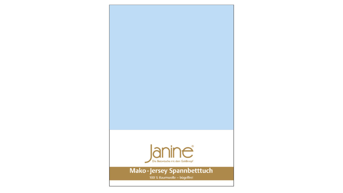 Spannbettlaken Janine® aus Stoff in Hellblau Janine® Spannbettlaken Hellblau - ca. 100 x 200 cm