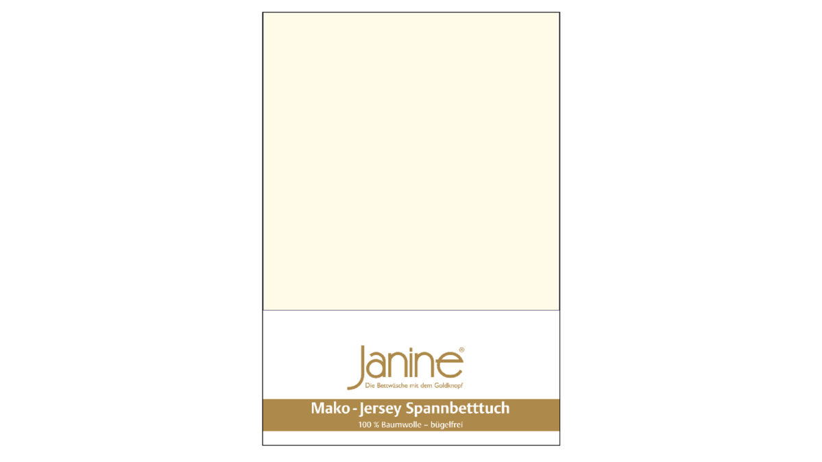 Spannbettlaken Janine® aus Stoff in Natur Janine® Spannbettlaken Natur - ca. 100 x 200 cm