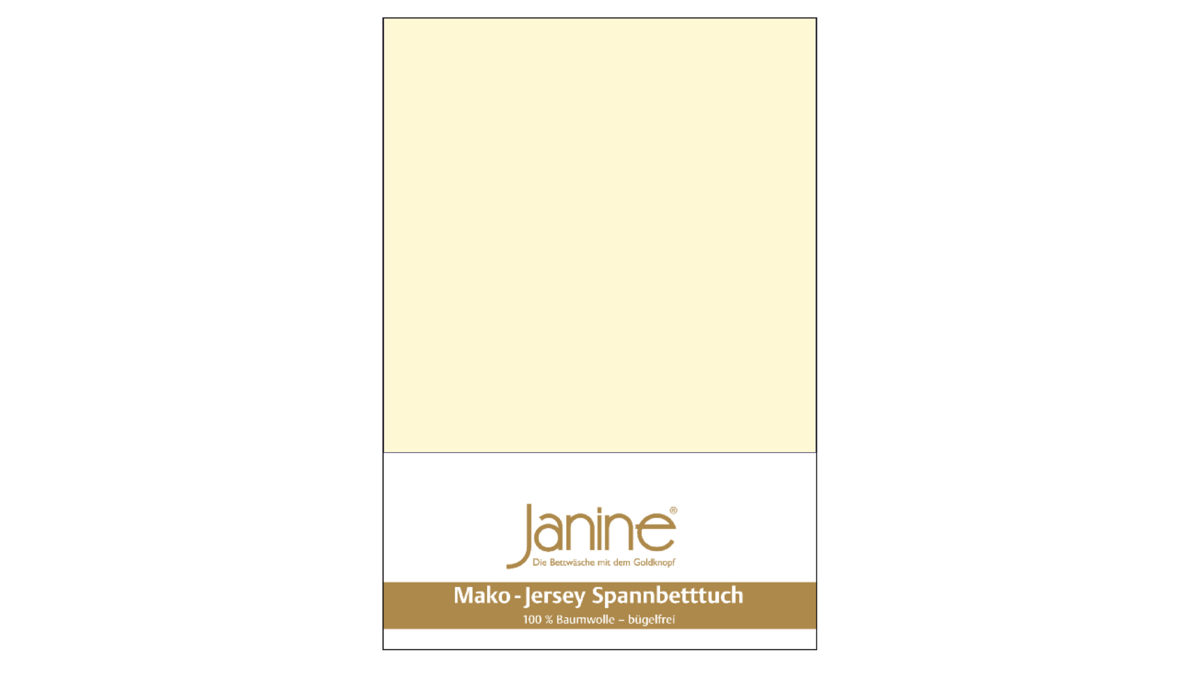 Spannbettlaken Janine® aus Stoff in Champagner Janine® Spannbettlaken Champagner - ca. 200 x 200 cm