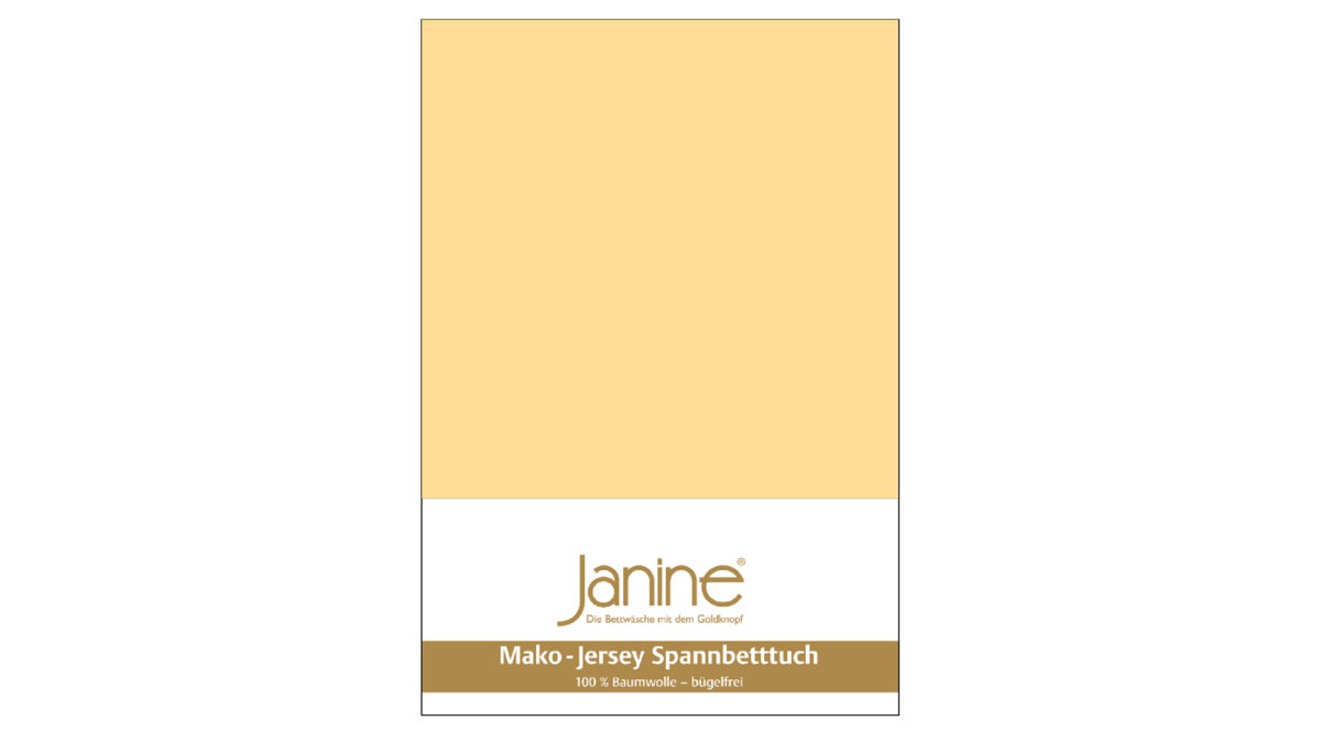 Spannbettlaken Janine® aus Stoff in Gelb Janine® Spannbettlaken Vanille - ca. 200 x 200 cm