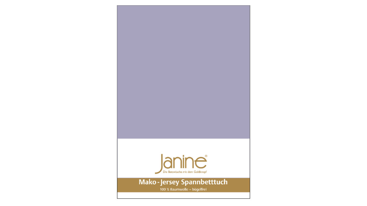 Spannbettlaken Janine® aus Stoff in Lila Janine® Spannbettlaken Lavendel - ca. 100 x 200 cm