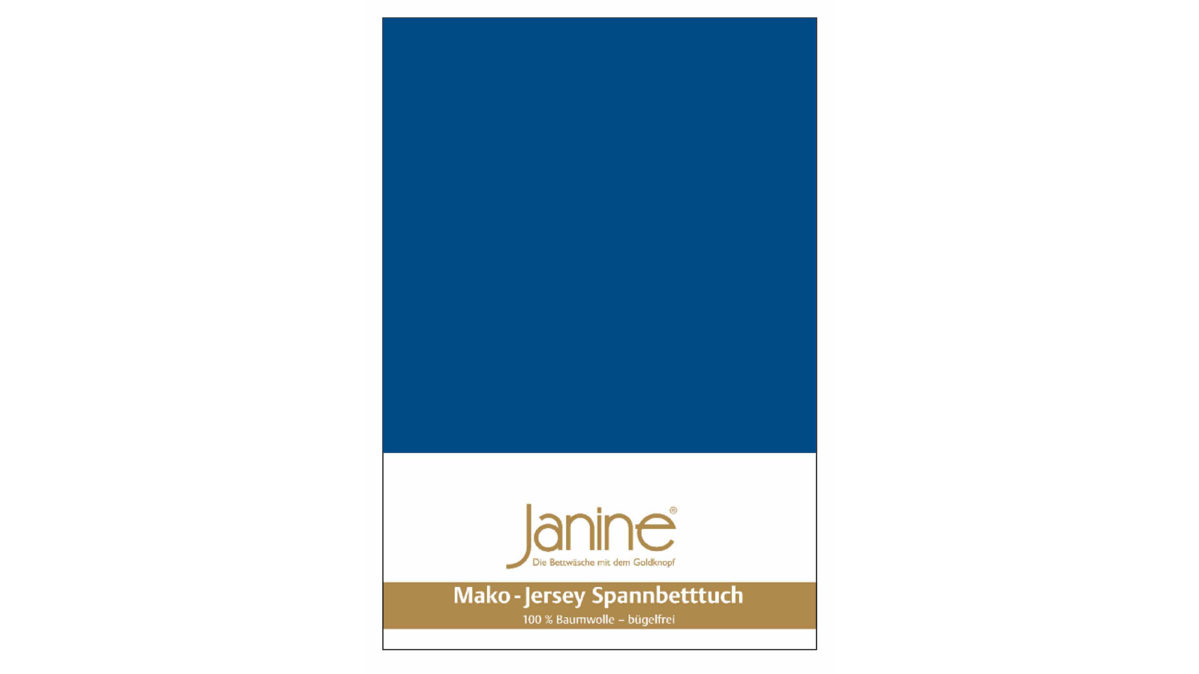 Spannbettlaken Janine® aus Stoff in Königsblau Janine® Spannbettlaken Royalblau - ca. 200 x 200 cm