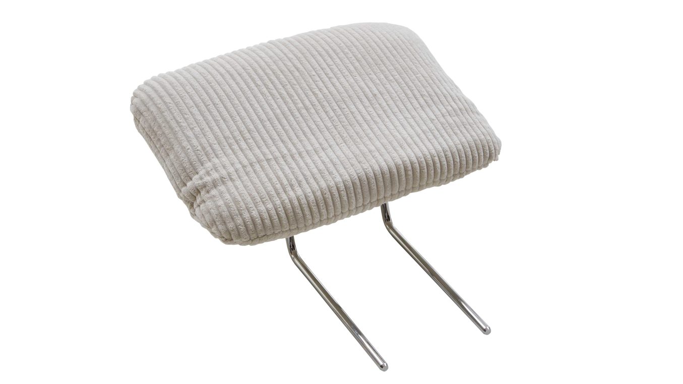 Kopfstütze Megapol aus Stoff in Beige Polsterprogramm VS-MP1028 - Comfort-Kopfstütze naturfarbener Cord - Länge ca. 44 cm