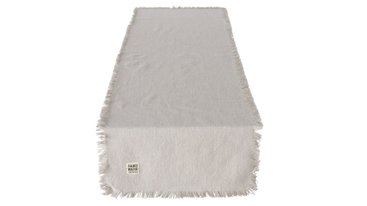 Tischläufer Boltze aus Stoff in Hellgrau Tischläufer Lenea hellgraue Baumwolle – ca. 40 x 140 cm
