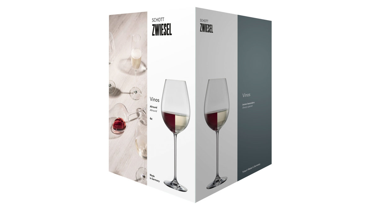 Glas-Set Zwiesel glas aus Glas in Transparent SCHOTT ZWIESEL Allroundglas-Set Vinos Tritan®-Kristallglas – vierteilig