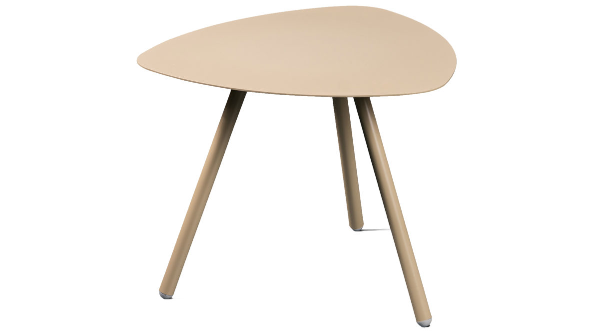 Beistelltisch M2 kollektion aus Metall in Weiß Beistelltisch Mira 1 Cremeweiß - ca. 50 x 40 cm