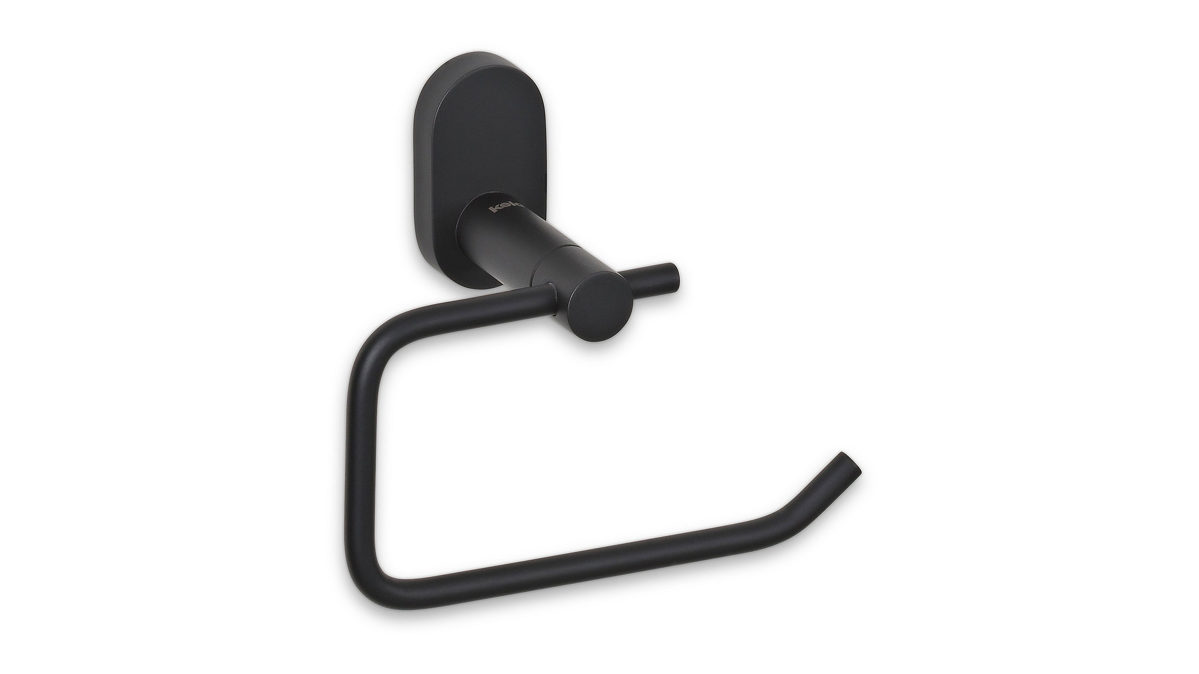 Toilettenpapier-Halterung Kela | keck & lang aus Metall in Schwarz kela WC-Papierhalter Alessio Schwarz- ca. 15 x 13 cm