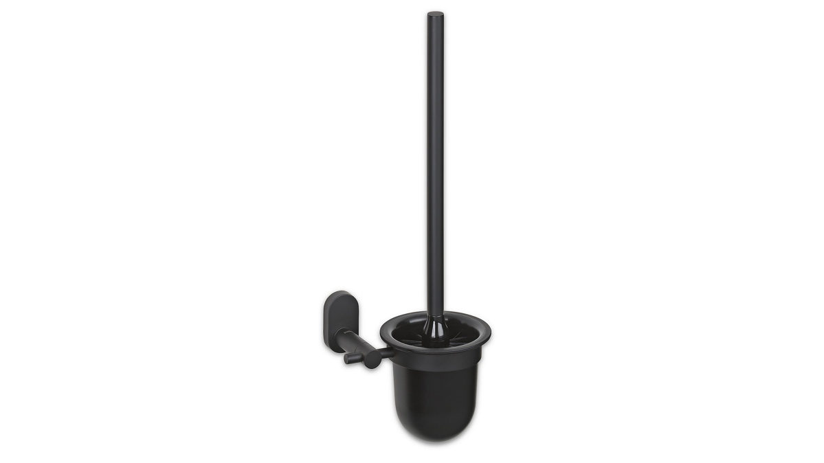 WC-Garnitur Kela | keck & lang aus Metall in Schwarz kela Toilettengarnitur Alessio Schwarz - ca. 11 x 43 xm