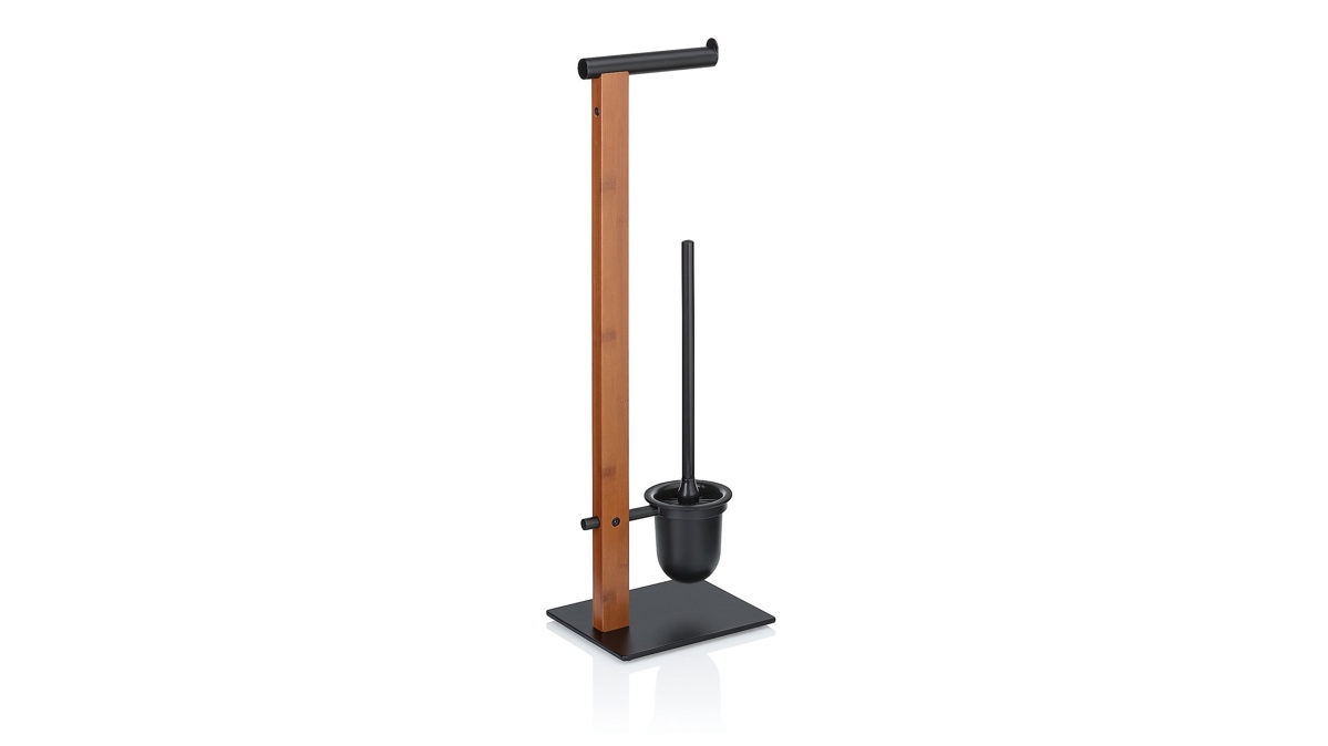 Toilettenbutler Kela | keck & lang aus Metall in Schwarz kela Toilettenbutler Amir Schwarz - ca. 20 x 70 cm